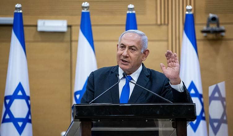 Prime Minister of Israel Benjamin Netanyahu on press meet